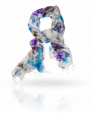 Палантин Женский S-MYSTIC.CAGE/WHITE.PURP